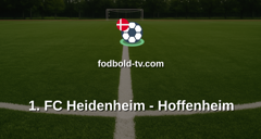 Bundesliga: 1. FC Heidenheim - Hoffenheim