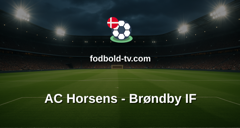 Superligaen: AC Horsens - Brøndby IF