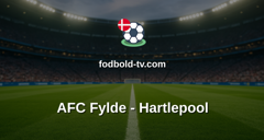 National League: AFC Fylde - Hartlepool