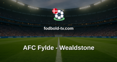 National League: AFC Fylde - Wealdstone