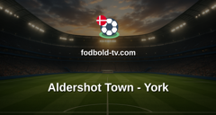 National League: Aldershot Town - York