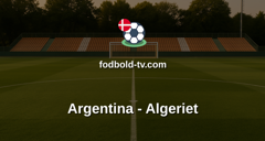 VM i fodbold: Argentina - Algeriet