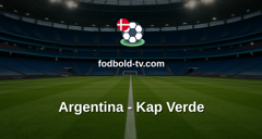 VM i fodbold: Argentina - Kap Verde