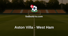 Premier League: Aston Villa - West Ham