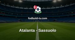 Serie A: Atalanta - Sassuolo