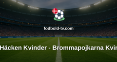 Damallsvenskan: BK Häcken Kvinder - Brommapojkarna Kvinder