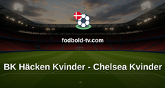 Womens Champions League: BK Häcken Kvinder - Chelsea Kvinder