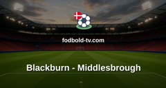 Championship: Blackburn - Middlesbrough