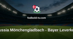 Bundesliga: Borussia Mönchengladbach - Bayer Leverkusen