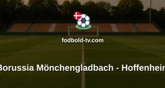 Bundesliga: Borussia Mönchengladbach - Hoffenheim