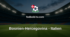 VM-kvalifikation: Bosnien-Hercegovina - Italien