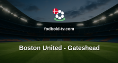 National League: Boston United - Gateshead