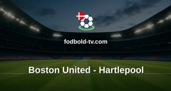 National League: Boston United - Hartlepool