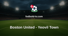 National League: Boston United - Yeovil Town