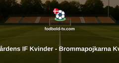 Damallsvenskan: Djurgårdens IF Kvinder - Brommapojkarna Kvinder
