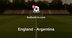 VM i fodbold: England - Argentina