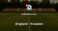 VM i fodbold: England - Kroatien