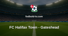National League: FC Halifax Town - Gateshead