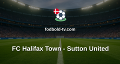 National League: FC Halifax Town - Sutton United