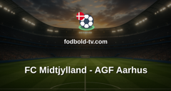 Superligaen: FC Midtjylland - AGF Aarhus