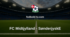 Superligaen: FC Midtjylland - SønderjyskE