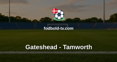 National League: Gateshead - Tamworth