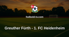 Bundesliga 2: Greuther Fürth - 1. FC Heidenheim