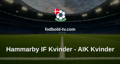 Damallsvenskan: Hammarby IF Kvinder - AIK Kvinder