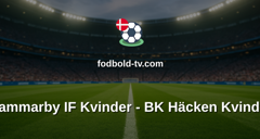 Damallsvenskan: Hammarby IF Kvinder - BK Häcken Kvinder