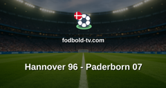 Bundesliga 2: Hannover 96 - Paderborn 07