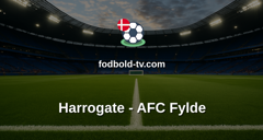 National League: Harrogate - AFC Fylde