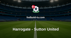National League: Harrogate - Sutton United