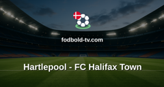 National League: Hartlepool - FC Halifax Town