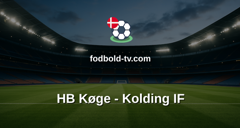 NordicBet Liga: HB Køge - Kolding IF