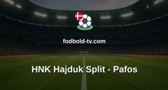 Europa League: HNK Hajduk Split - Pafos