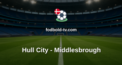 Championship: Hull City - Middlesbrough