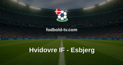 NordicBet Liga: Hvidovre IF - Esbjerg