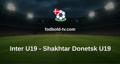 UEFA Youth League: Inter U19 - Shakhtar Donetsk U19