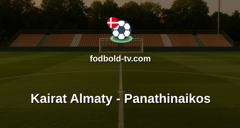 UEFA Conference League: Kairat Almaty - Panathinaikos