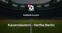 Bundesliga 2: Kaiserslautern - Hertha Berlin