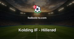 NordicBet Liga: Kolding IF - Hillerød