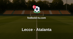 Serie A: Lecce - Atalanta
