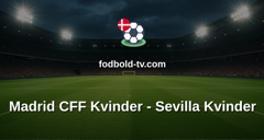 Primera División Femenina: Madrid CFF Kvinder - Sevilla Kvinder