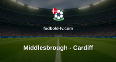 Championship: Middlesbrough - Cardiff