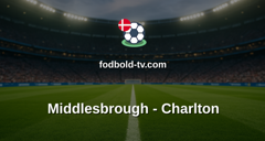 Championship: Middlesbrough - Charlton