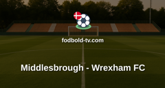 EFL Cup: Middlesbrough - Wrexham FC