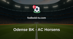 Superligaen: Odense BK - AC Horsens