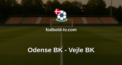 Superligaen: Odense BK - Vejle BK