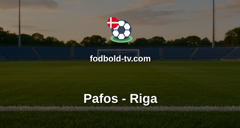 UEFA Conference League: Pafos - Riga