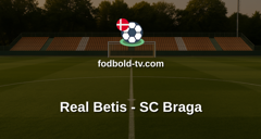 Europa League: Real Betis - SC Braga